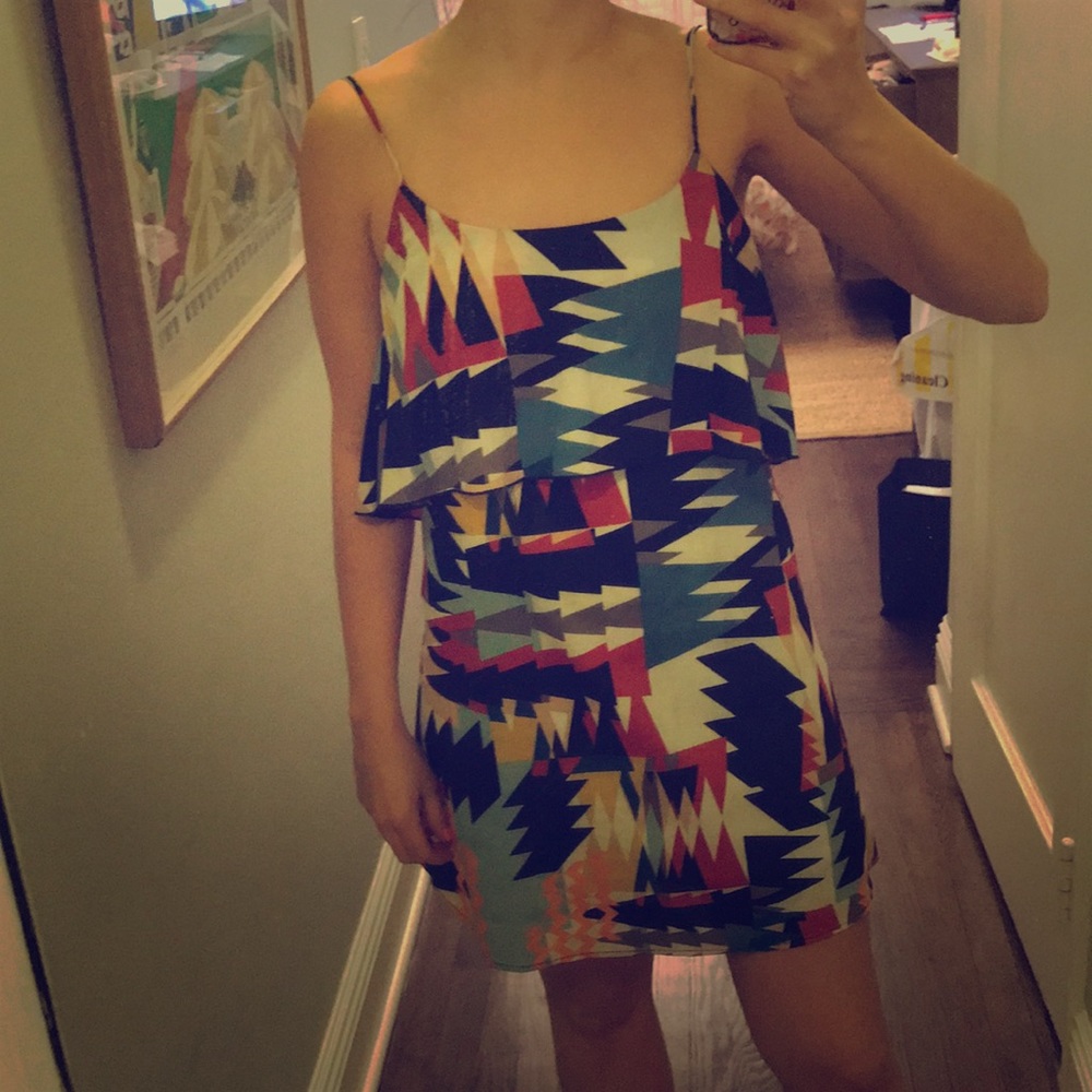 Aztec print dress